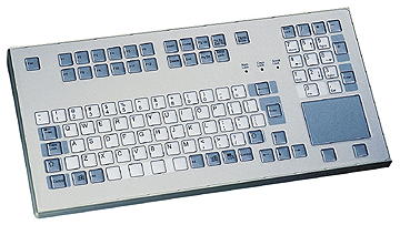 GeBE Picture KFT-104/105 19 Zoll 1HE Folientastatur als Tischvariante, Fullsize mit Touchpad, IP65, USB