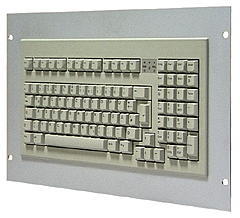 GeBE Picture KWD-102 PC Tastatur in Frontplatte zum Einbau in Workstations, mit USB