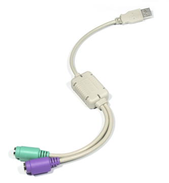 GeBE Picture Adapter, Verbindung, Konverter von PS/2 auf USB für die Industrie oder Medizin