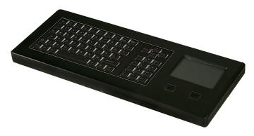 GeBE Picture GTG-73 Wasserdichte Silikontastatur im Tischgehäuse, mit Touchpad, USB, Made in Germany