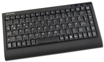 GeBE Picture KKM-89-C Kompakte PC Tastatur mit USB, ideal für Schreibtisch im Homeoffice