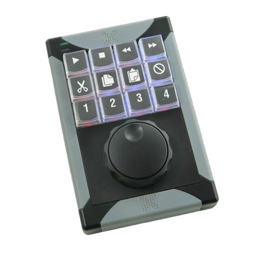 GeBE Picture X-Key-12 Tastatur Jog & Shuttle, USB, frei programmierbar (XK-12, xkey-12)