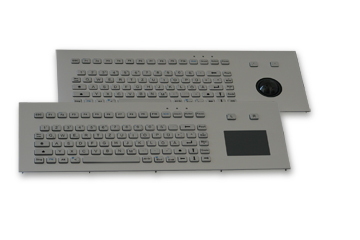 GeBE Picture KWD-85 Silikontastatur in silber als Frontplattenversion 