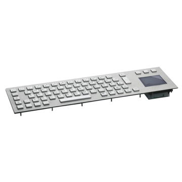 GeBE Picture KVK-68 PC Tastatur Edelstahl mit Touchpad, für Industrie Terminals, mit USB