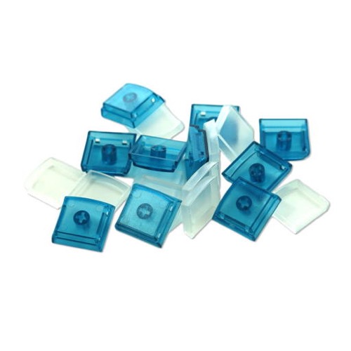GeBE Picture Einzeltaste in blau 10 Stück für X-Keys, XK-Tastaturen, Wechselkappen zum Austausch
