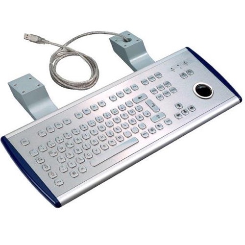 GeBE Picture KVS-E101 Pult Tastatur in Edelstahl mit Trackball, USB, IP65