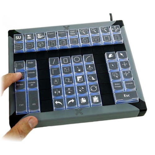 GeBE Picture X-Key 60 frei programmierbare Tastatur, USB Keyboard, XK-60, Hintergrundbeleuchtung